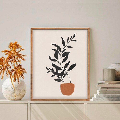 Botanical Printable Wall Art Digital Print Neutral Wall Art - Etsy