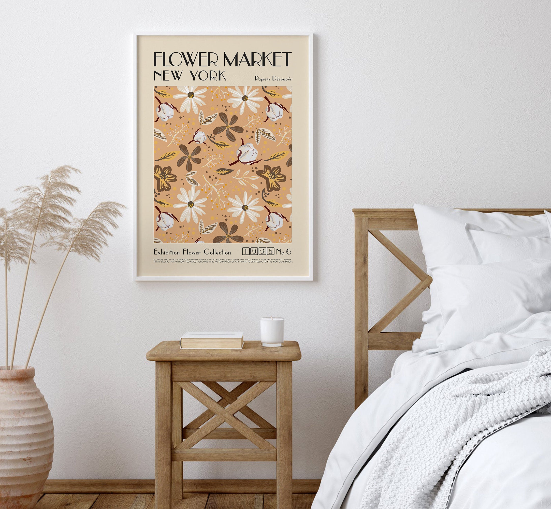 New York Flower Market Poster Flower Market Print Printable Etsy