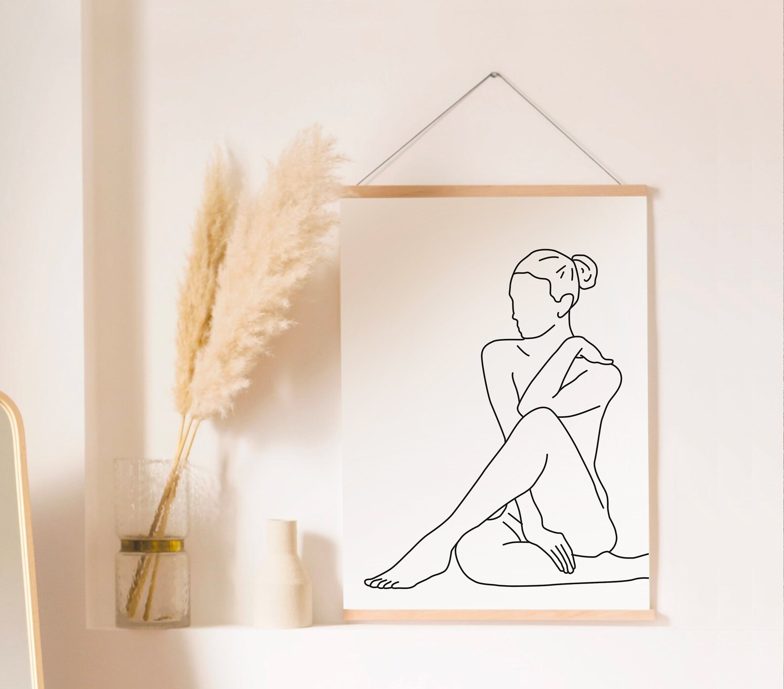 Female Nude Line Art Set of 3 Prints One Line Art Print - Etsy