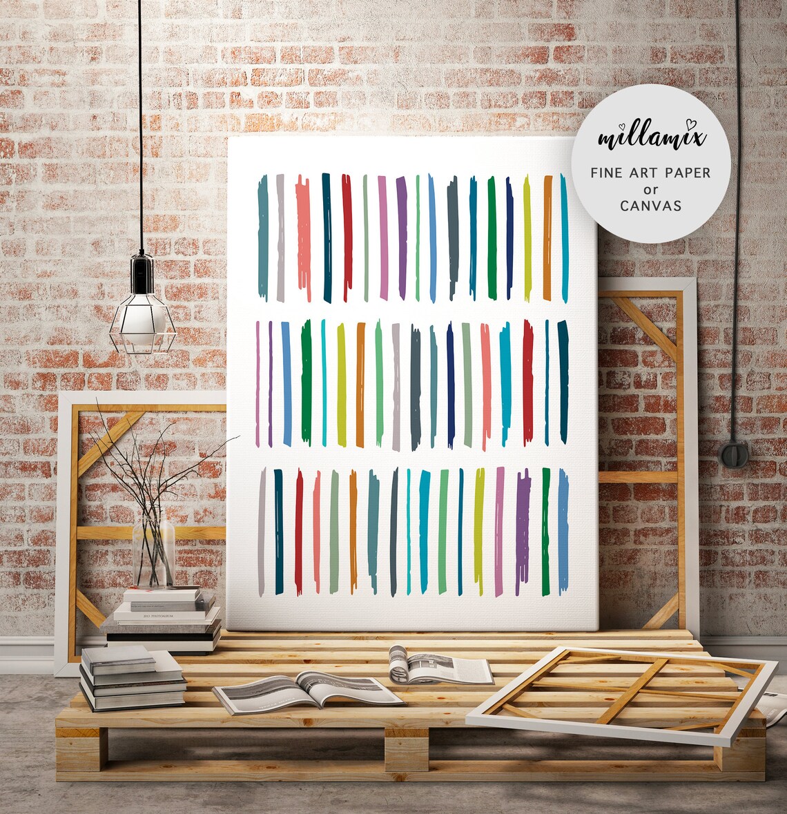 Large Abstract Wall Art Printable Wall Art Colorful Print - Etsy