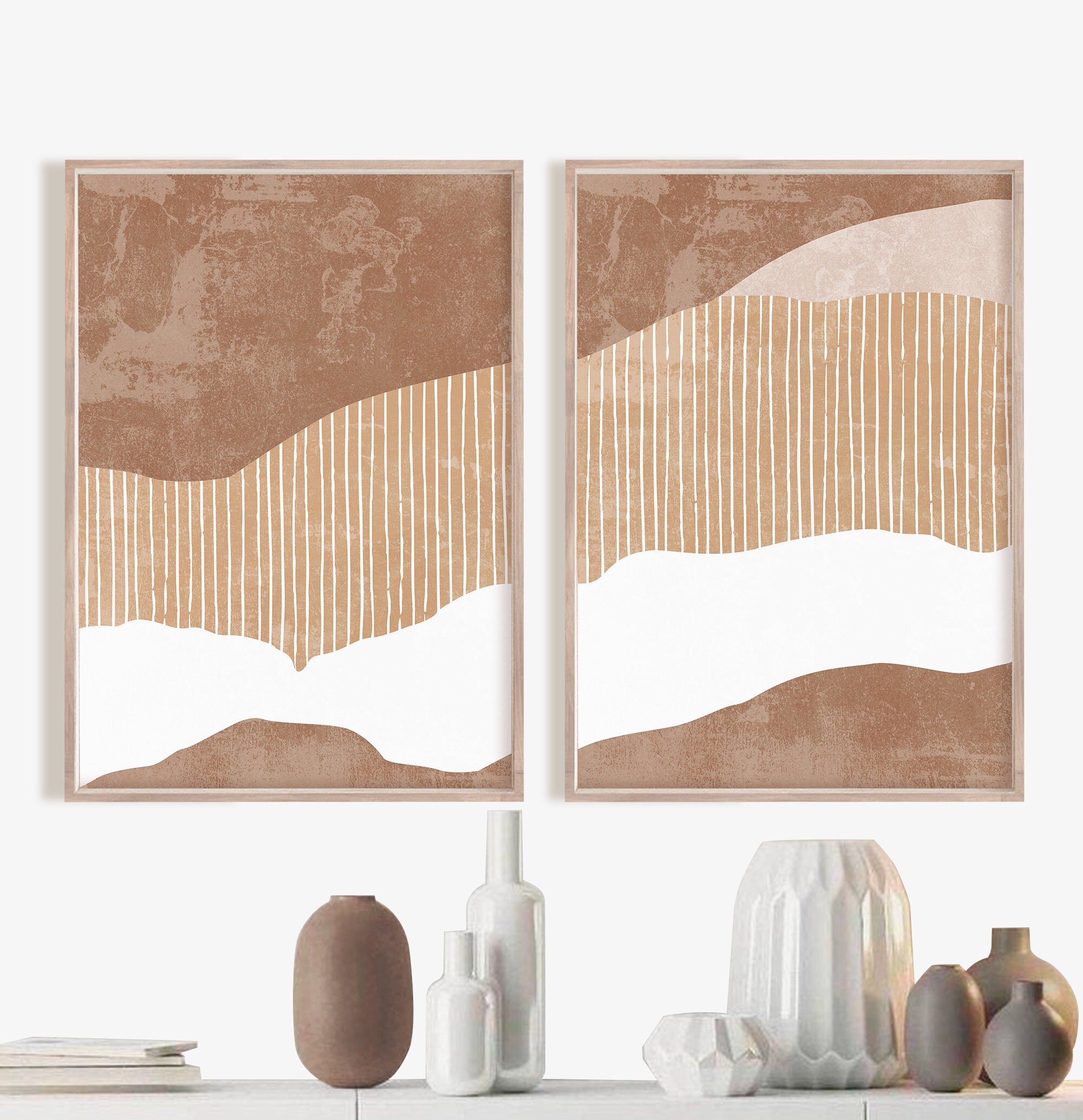 Prints Art & Collectibles Abstract Wall Art Abstract Print Set Of 2 ...