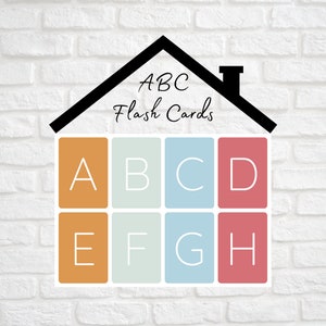 Minimalist ABC Flashcards | Letter Flashcards | Alphabet