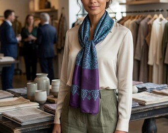 Kelaghayi Silk scarf-R46