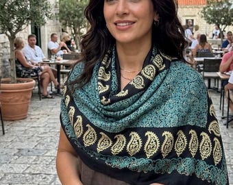 Kelaghayi Silk scarf-R3