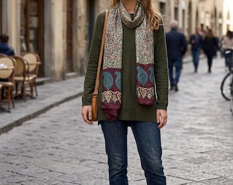 Kelaghayi Silk scarf-R50