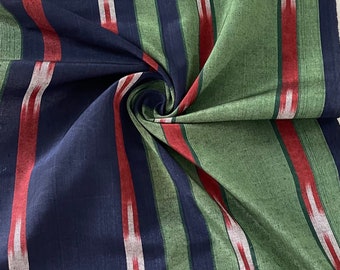 Shiny and colorful woven Turkish fabric. Woven kutnu fabric by the yard.