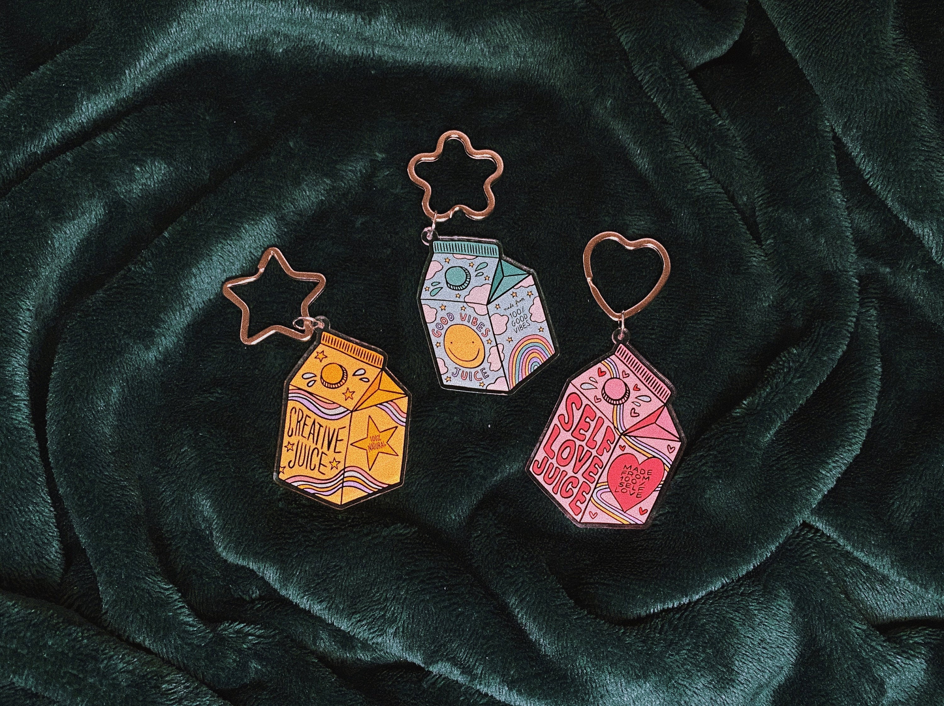 Juicebox Keyrings | Keychain | Charm | Self Love Juice | Creative Jui…