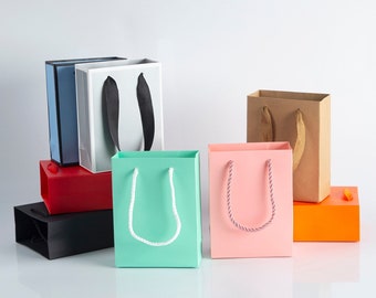 24 bolsas de regalo de papel kraft: bolsas de regalo para bodas y fiestas.