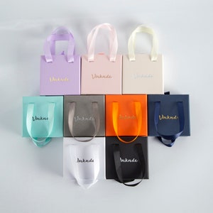 100pcs Jewelry Drawer Cardboard Box with Tote Ribbon Custom Logo Necklace Earrings Ring Jewelry Packaging Boxes