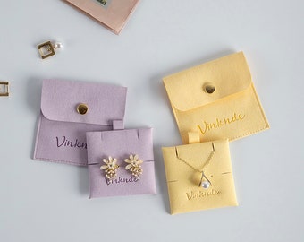 Personalized Microfiber Jewelry Pouch: Logo Printed Gift Bags