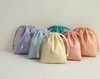 100 pièces sac à bijoux rose sac d'emballage sac à bijoux de mariage chic boucles d'oreilles collier sac cadeau sac en flanelle