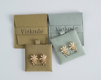 Personalized Microfiber Jewelry Pouch: Logo Print Envelope Bag