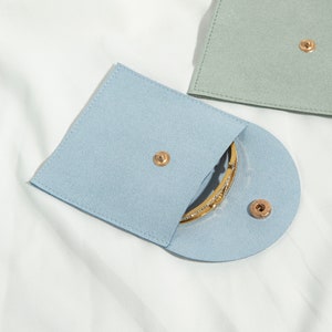 8 × 8cm novo estilo multicolorido pacote de jóias fornece bolsa de microfibra com botão colar sacos de embalagem fornecedor atacado