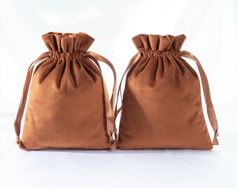 50pcs Soft Velvet Drawstring Pouch: Chic Jewelry Packaging Bag