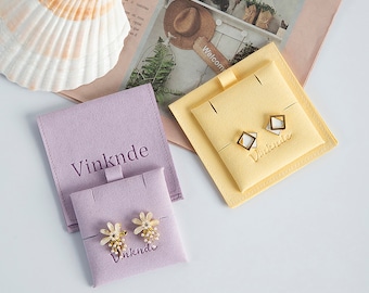 Personalized Microfiber Jewelry Pouch with Insert Card