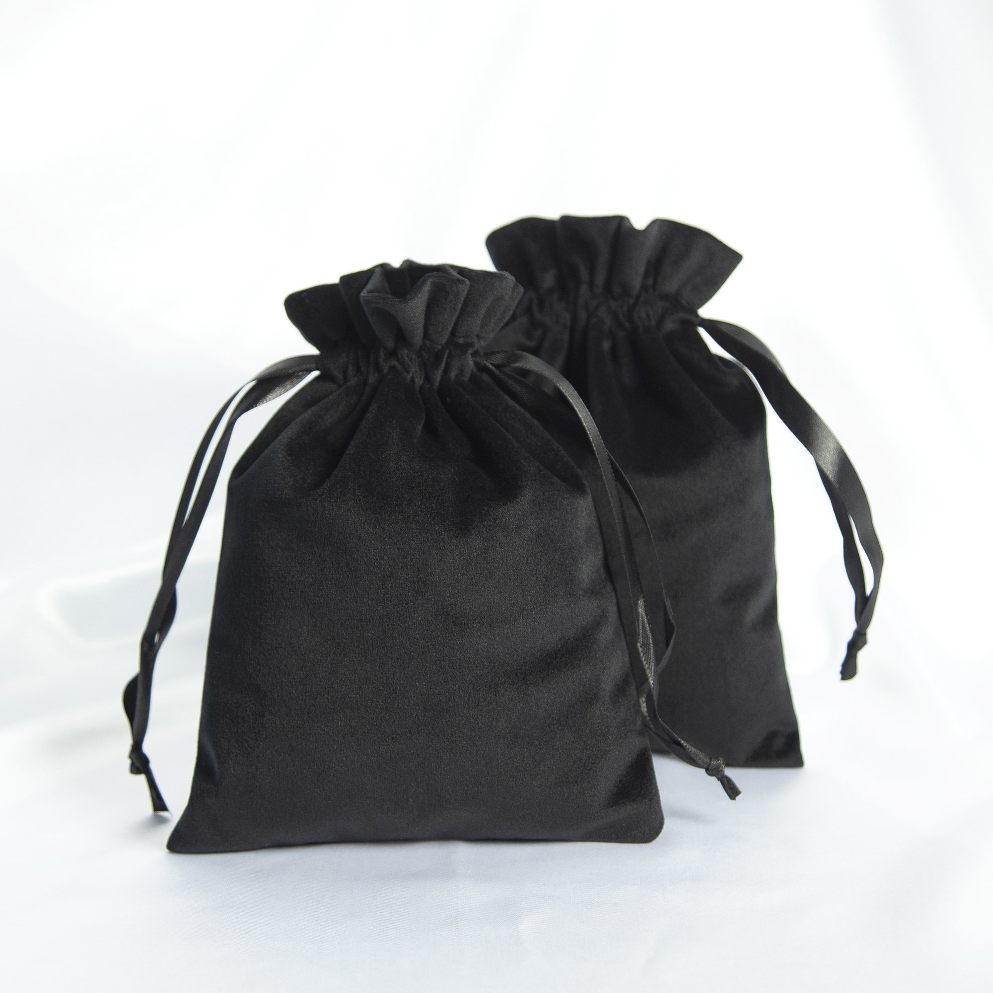 6 Pcs Cordon Pochettes De Serrage En Velours Pochette Bijoux