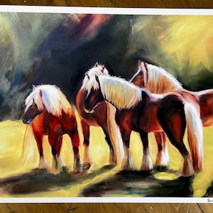 Kentucky Sunset Horse Field Fine Art Print by Bre Kort