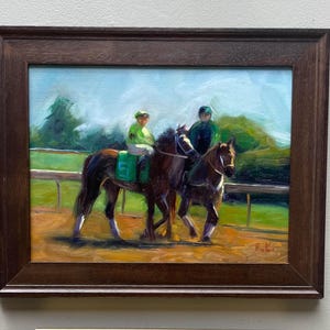 To the Starting Gate- Keeneland Meet Original Painting