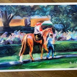 Keeneland Spring Meet Prints from Original Oil Painting &quot;Lavender Light&quot; Keeneland Race Horse