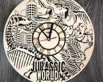 Jurassic World Frameless Borderless Wall Clock Nice For Gifts or Decor F157