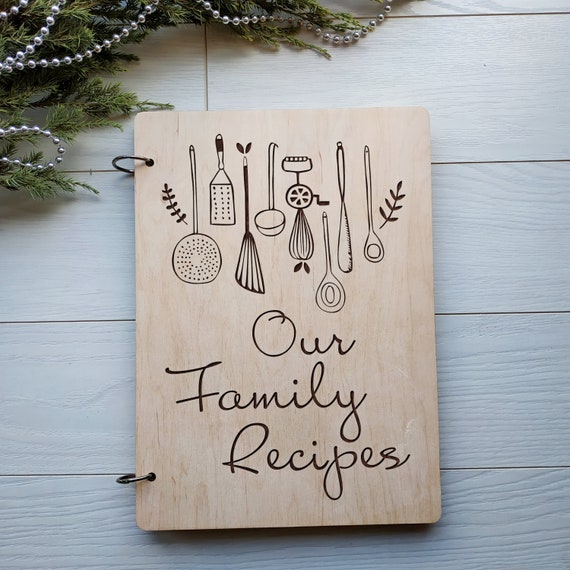 Family Recipe Book Custom Kitchen Book Unique Kitchen Book Etsy