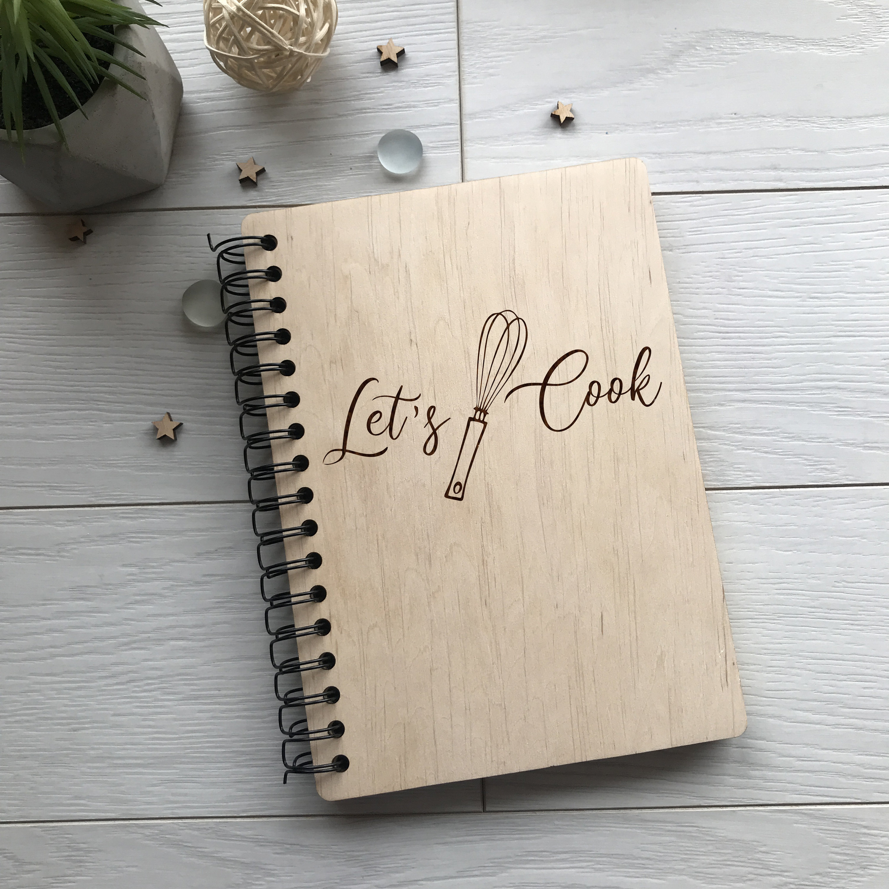 Personalisierte Rezept Buch Holz Kochbuch | Etsy