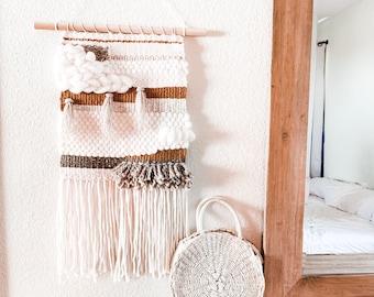 Tapiz bohemio para colgar en la pared, tapiz estético bohemio tejido a mano, tapiz colgante para colgar en la pared, tapiz bohemio para guardería, tapiz bohemio