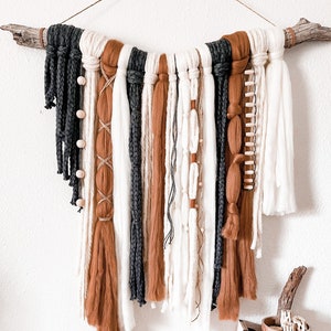 Boho Macrame Yarn Wall Hanging Macrame Yarn Wall Hanging Bedroom Macrame Wall Hanging Nursery Boho Macrame Wall Art Yarn Wall Decor Yarn Art