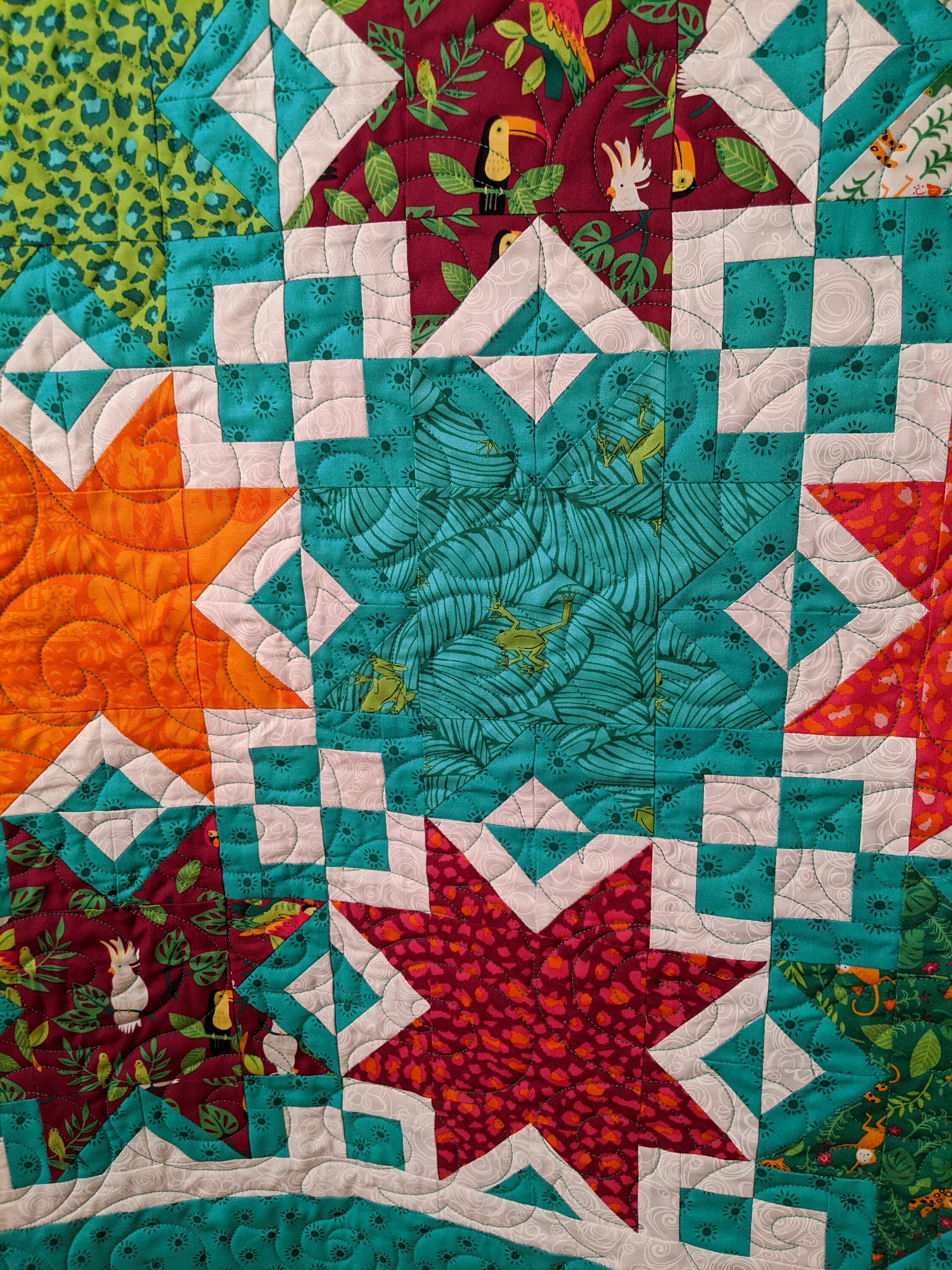 Jungle Animal Stars Baby Playmat or Quilt Etsy