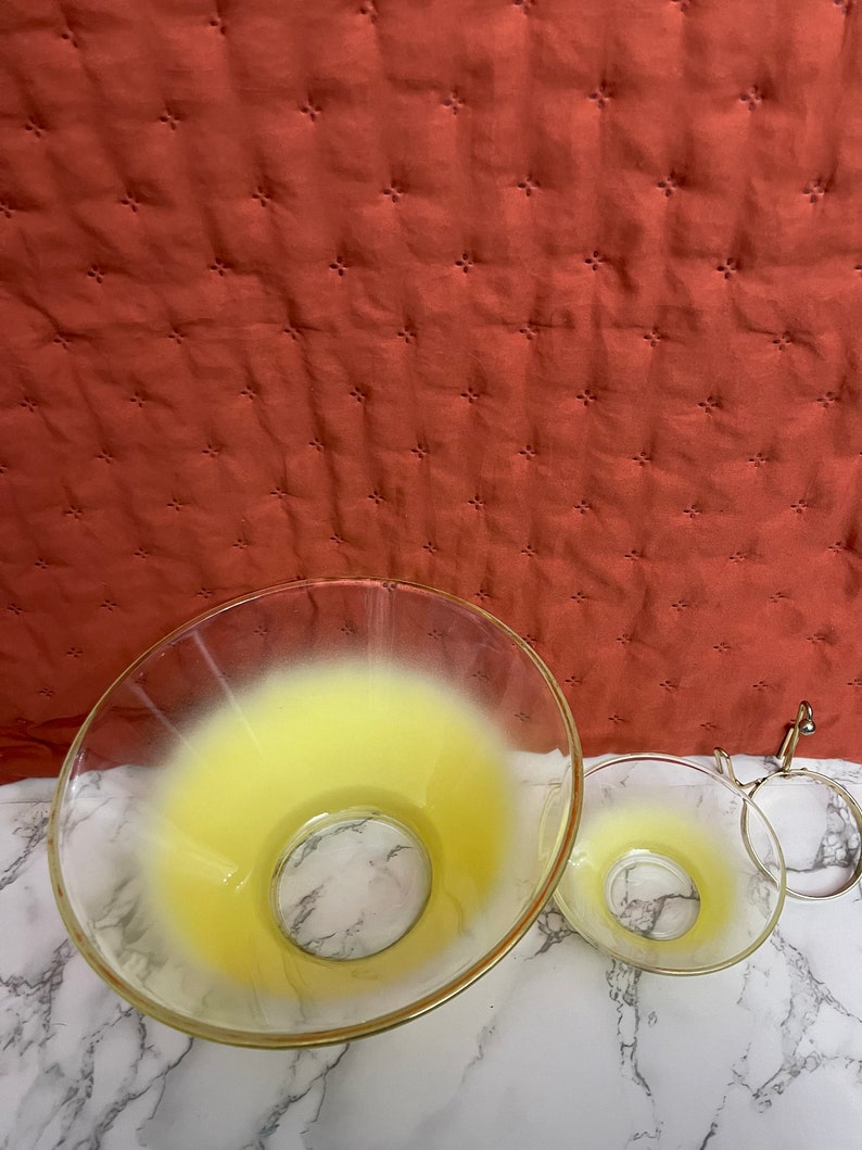 Blendo Yellow Ombre Fade Chip and Dip Set With Bracket Etsy