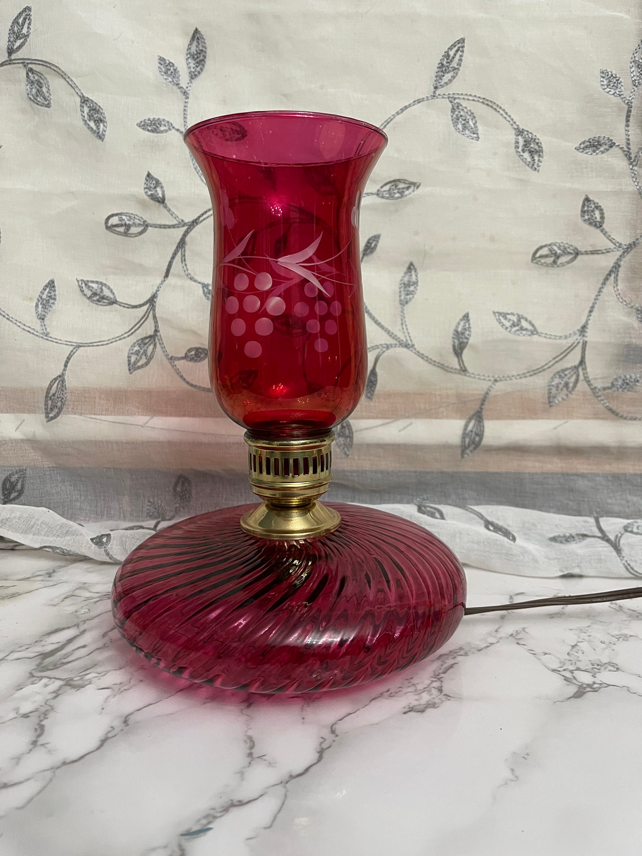 Fenton art glass lamps deals