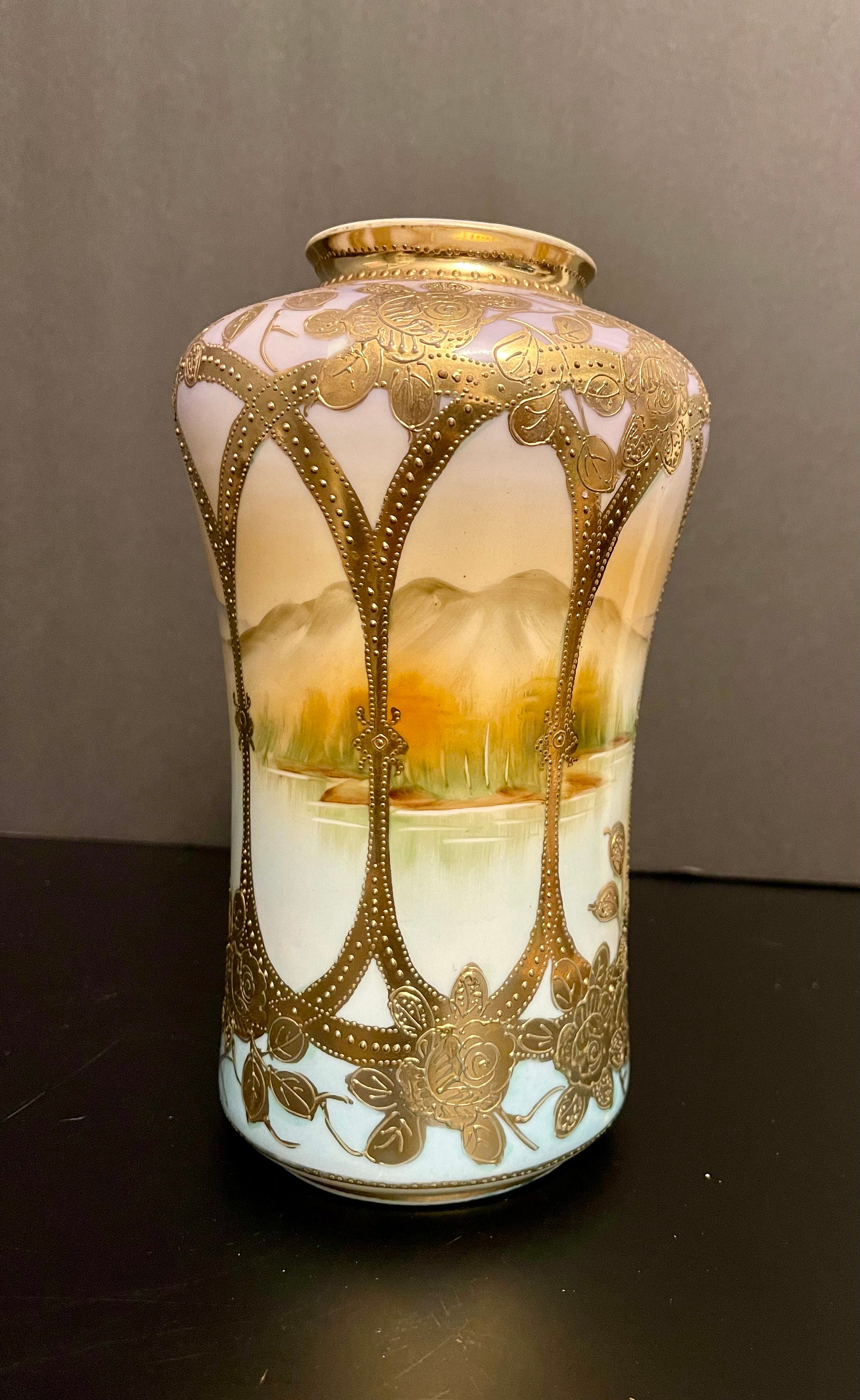 Antique Nippon Vase Etsy