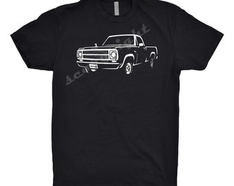 1979 Dodge D100 Shirt, Car Enthusiast, Unisex, 1978 1980 1981 Dodge D100 Shirt, Classic Car Shirt, Hand Drawn, Car Art