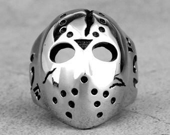 Jason Friday 13th ring stainless steel