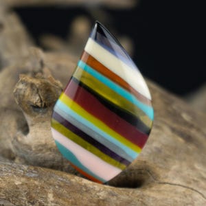 Cabochon di surfite fatto a mano - Pietra preziosa unica con retro piatto per la creazione di gioielli