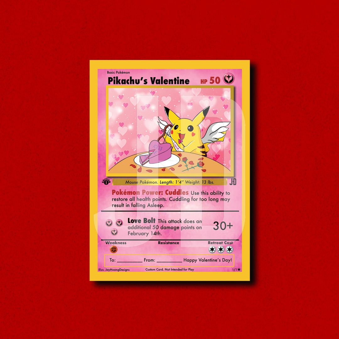 Valentine's Day Special Trading Card Etsy