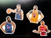 NBA Hype Sticker Pack - Stephen Curry Damian Lillard Anthony Davis James Harden 