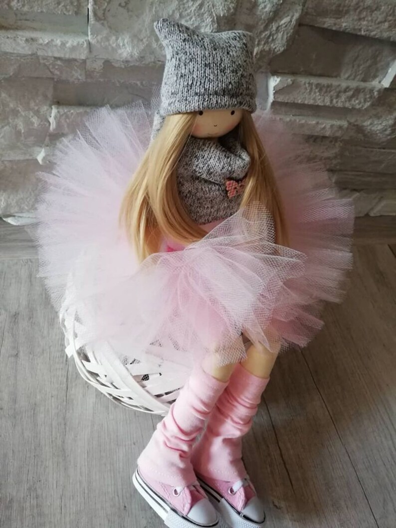 Personalised Collectible Large Rag Doll .embroidered Baby Etsy