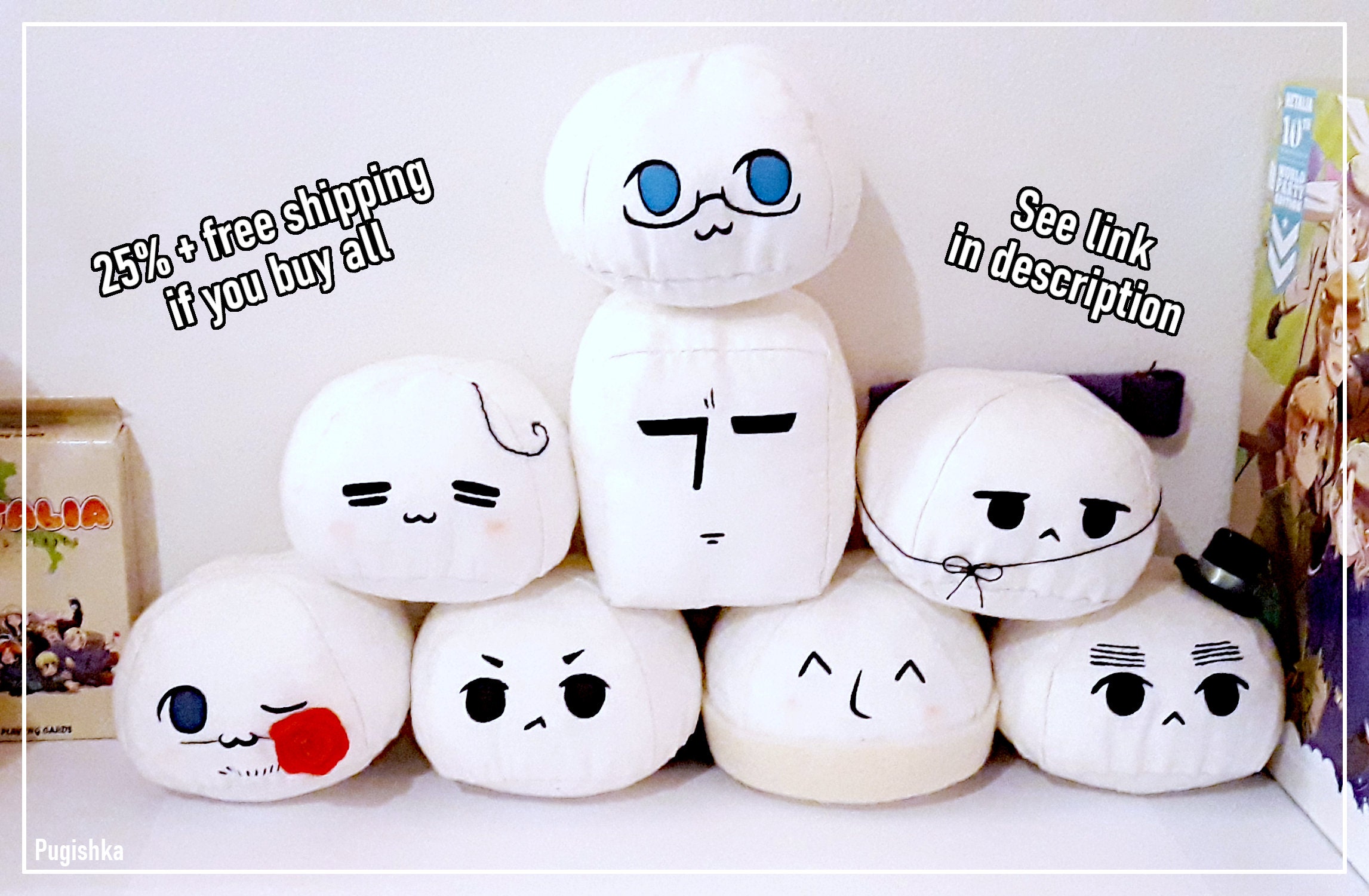 Custom and Hetalia Mochi Plushies WAITING LIST Etsy