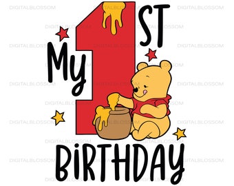 Download Pooh Birthday Svg Etsy