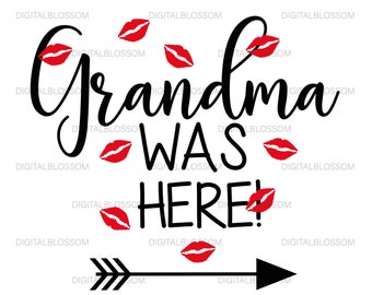 Download Grandma Was Here Svg Etsy
