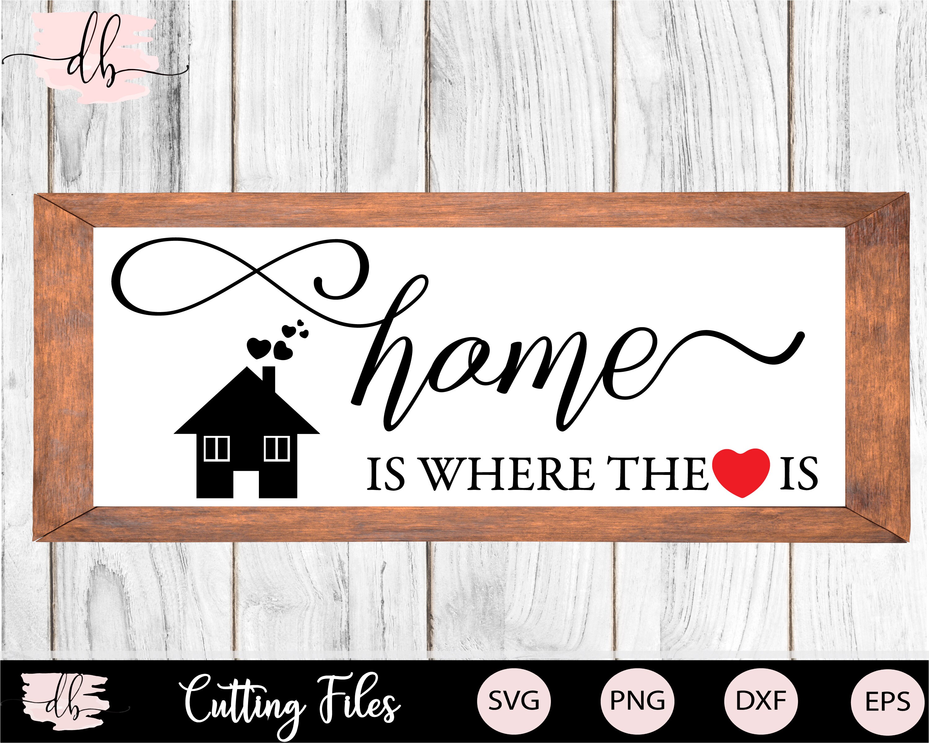 Home is where the heart is svg files Svg cut files Home svg Etsy