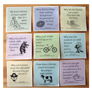 Kid's Jokes Sticky Note Pad