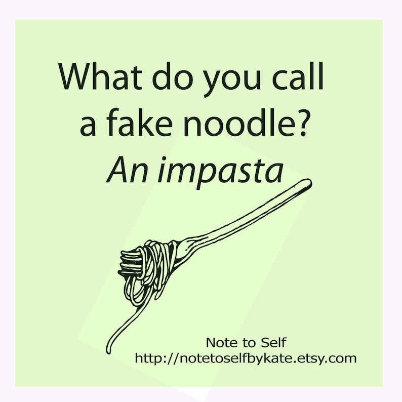 Kid's Jokes Sticky Note Pad Etsy