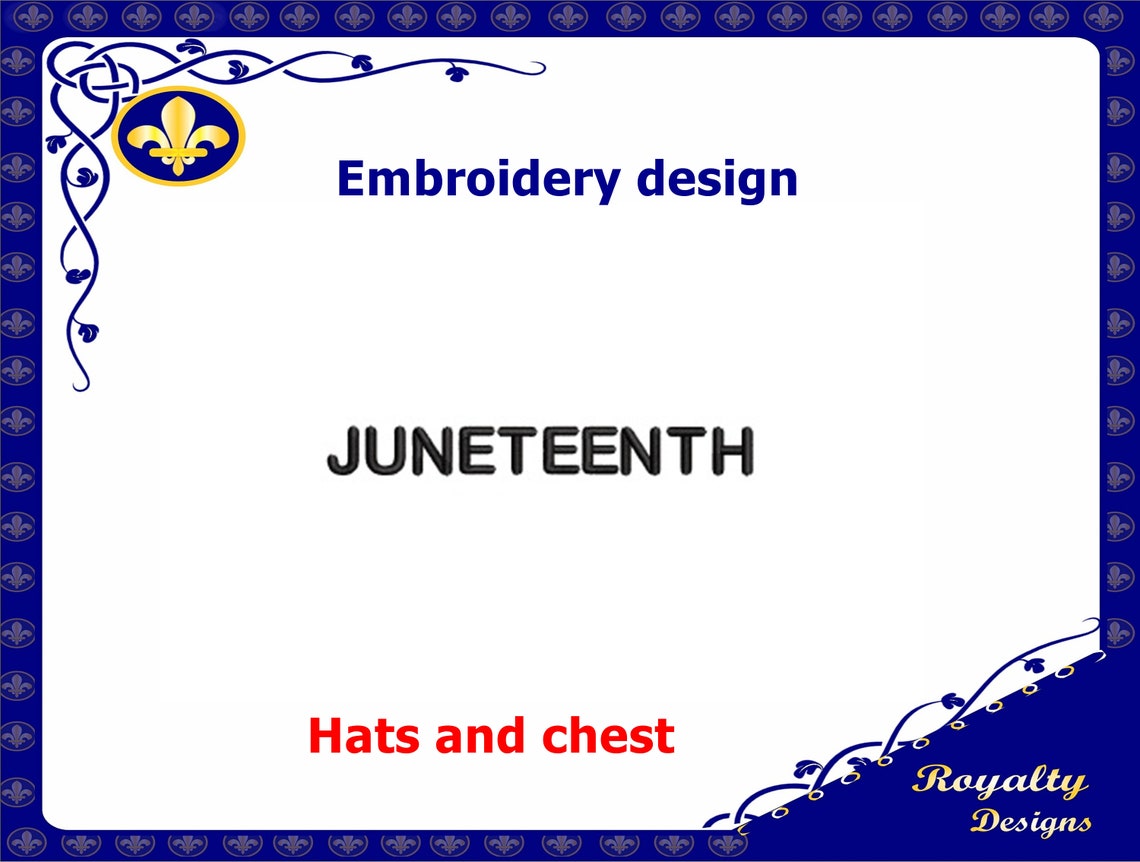 Juneteenth Embroidery Design June Embroidery Pattern  Etsy