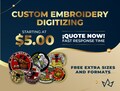 Custom Embroidery Digitizing / Custom Embroidery Pattern/ Custom Digitizing / Embroidery Designs/ Custom Logo Design product logo