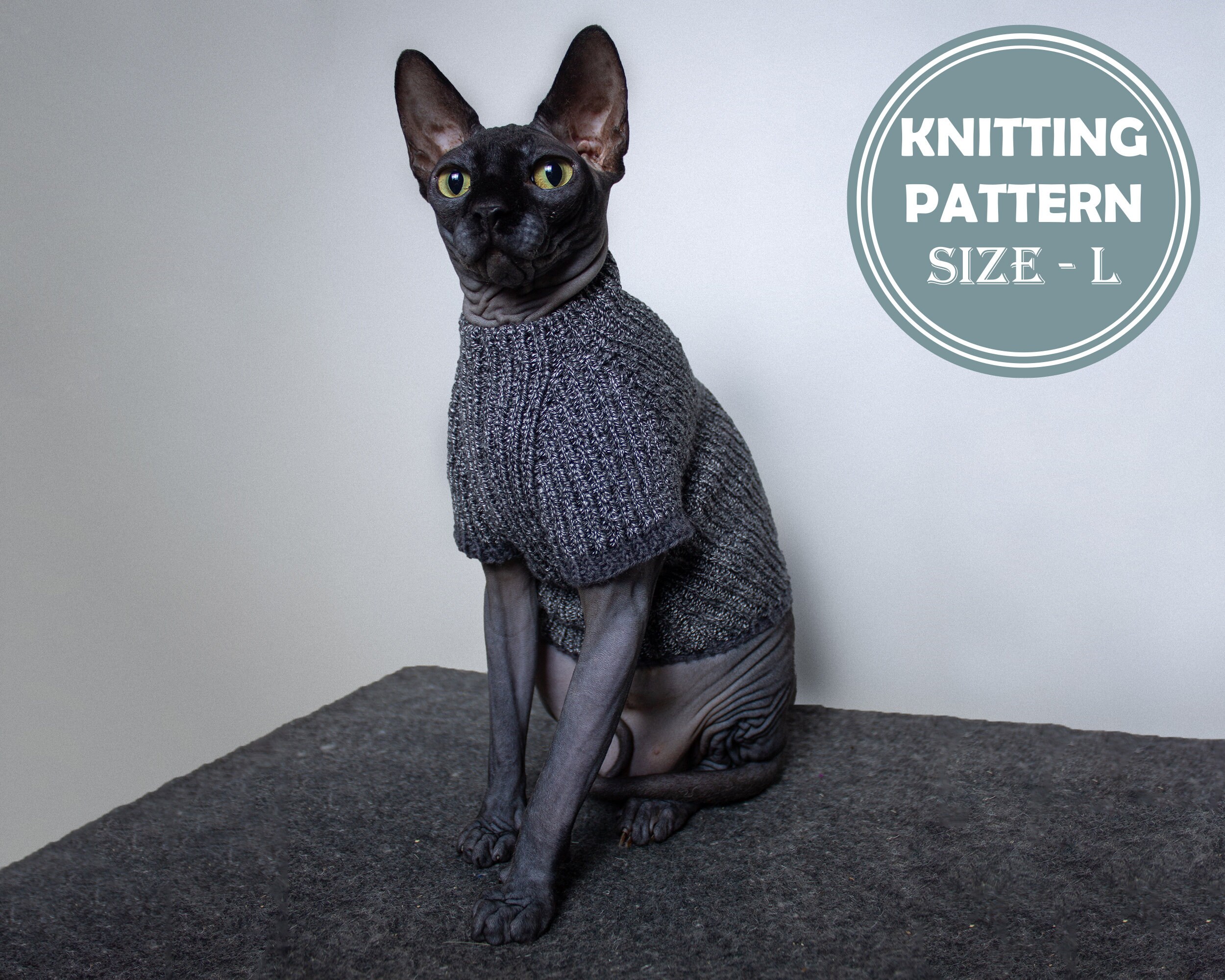 sphynx cat sweater crochet pattern
