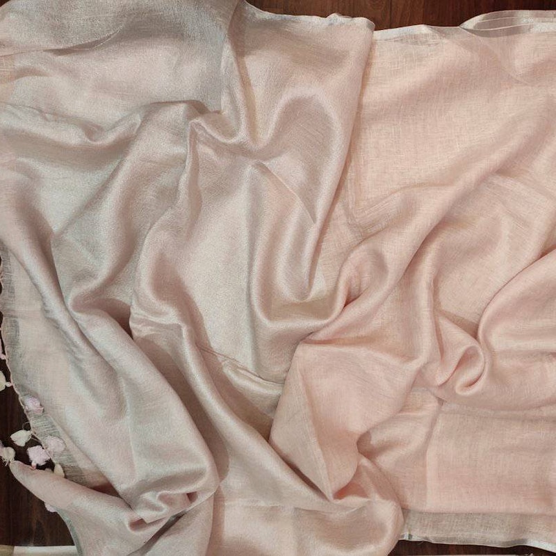 Linen Saree - Lilac