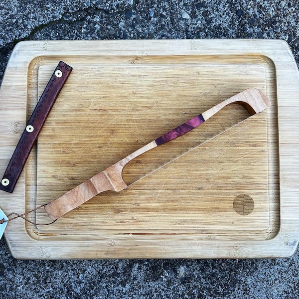 Maple and Red Resin LEFT HANDED KO Bread Saw