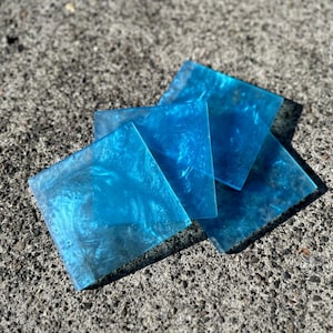 Resin Ocean Coaster Set